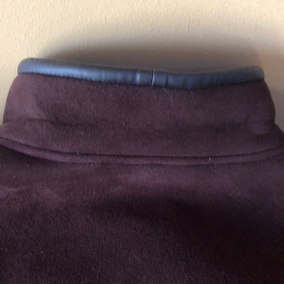 GALLERY Brown Faux Suede Coat Size Medium - Picture 8 of 12